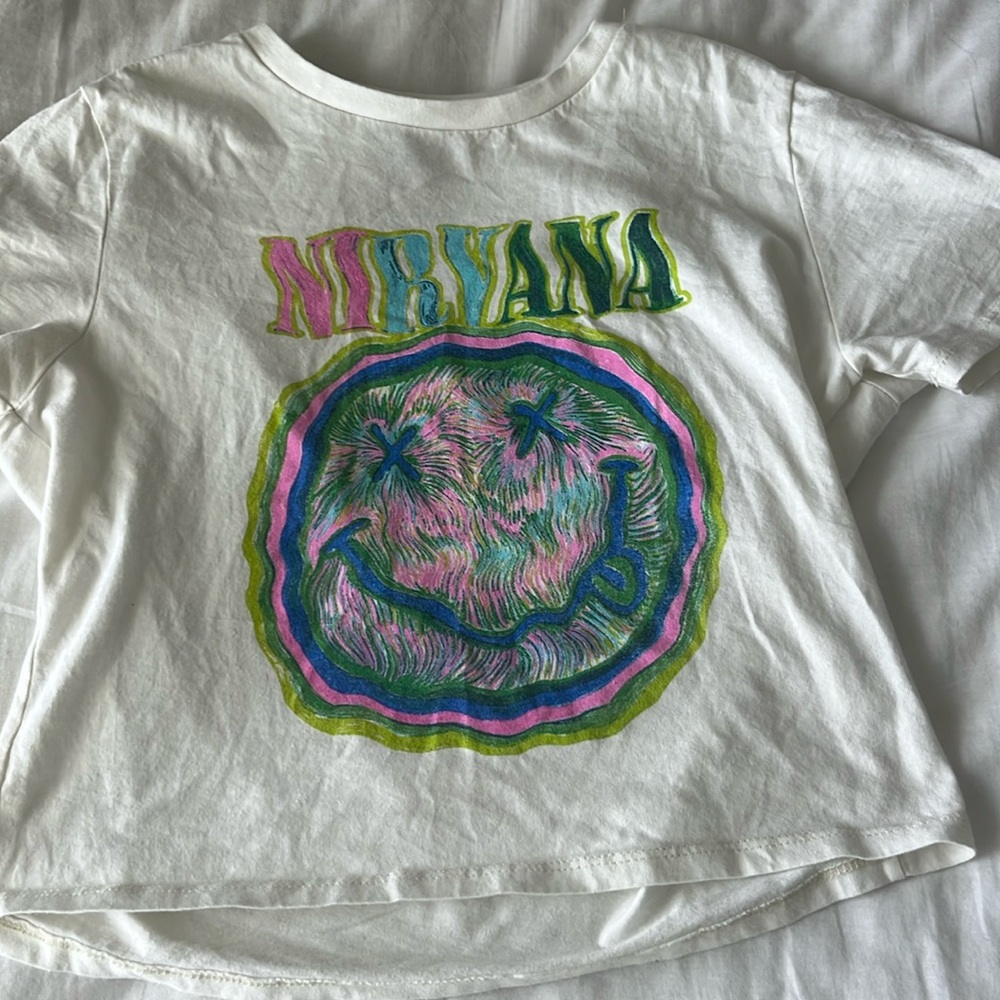 Kids medium cropped Nirvana T shirt